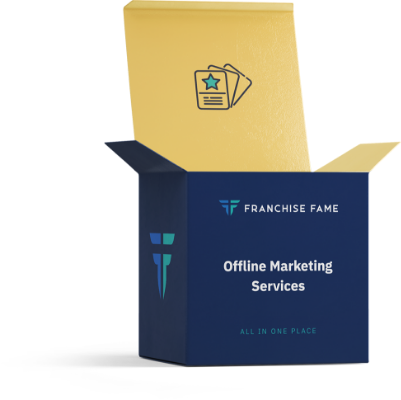 offline marketing box icon