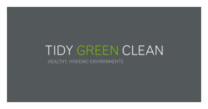 Tidy green clean logo