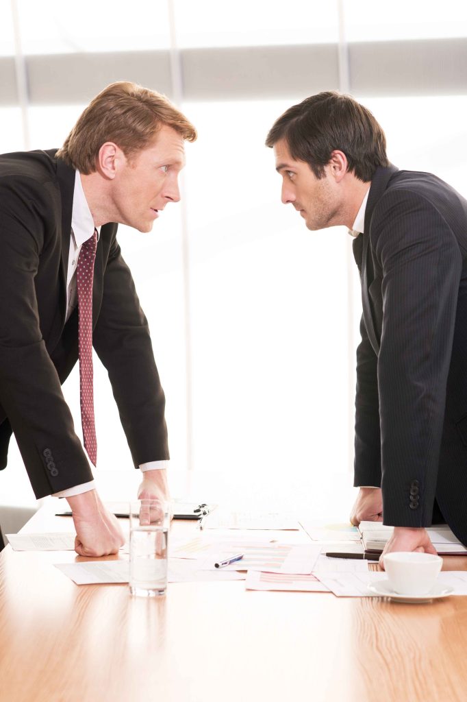 franchisor and franchisee opposing each other